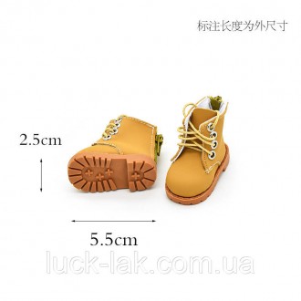 Ботинки для куклы 30-45 1/6 или 1/4
Аккуратные и очень реалистичные ботинка ручн. . фото 3