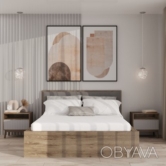 Кровать двуспальная Флоренция – это сочетание стиля и комфорта. Современный диза. . фото 1