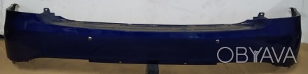 Бампер задний, верхняя часть AUTOPILOT, SVC, OCEAN BLUE в сборе с кронштейнами к. . фото 1