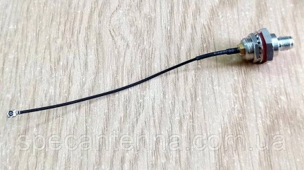 Переходник pigtail SMA-female - IPX (U. FL), кабель RF1.13, 90 мм.Предназначен д. . фото 2