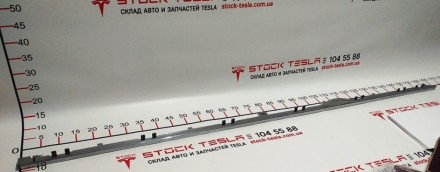 Молдинг накладки порога левого (пластик хром) Tesla model S, model S REST 102457. . фото 5