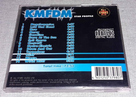 Продам СД KMFDM – Star Profile
Состояние диск/полиграфия VG+/VG+
Коробка. . фото 3