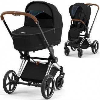 Cybex Priam 4.0 коляска 2 в 1 Deep Black шасі Chrome Brown. Киев. фото 1 Cybex Priam 4.0 коляска 2 в 1 Deep Black шасі Chrome Brown. Киев. фото 1