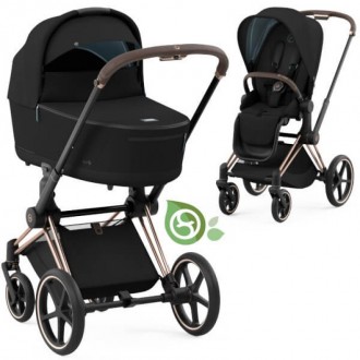 Cybex Priam 4.0 коляска 2 в 1 Onyx Black шасси Rosegold 2022р.. Киев. фото 1 Cybex Priam 4.0 коляска 2 в 1 Onyx Black шасси Rosegold 2022р.. Киев. фото 1