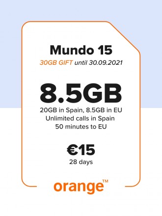 Сим-карта Orange Mundo Total 10GB. Мобильный интернет в Европе с пакетом 10Гб.
. . фото 2