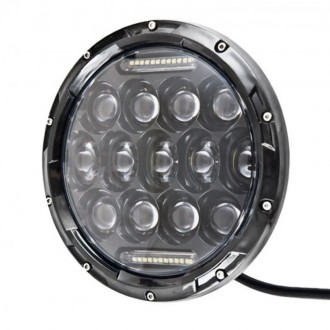 Круглая LED фара 7 дюймов R-08 ближний/дальний с дневными ходовыми огнями (ДХО). Харьков. фото 1 Круглая LED фара 7 дюймов R-08 ближний/дальний с дневными ходовыми огнями (ДХО). Харьков. фото 1