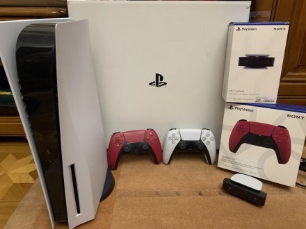 PlayStation 5 + 2 геймпада и камера. Київ. фото 1 PlayStation 5 + 2 геймпада и камера. Київ. фото 1