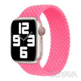 Плетеный монобраслет Apple Braided Solo Loop Flamingo для Apple Watch 41mm | 40m. . фото 1