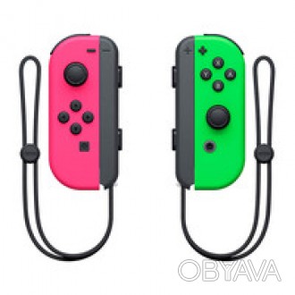 Nintendo Joy-Con Set (L+R) Neon Pink | Neon Green — это геймпад, который м. . фото 1