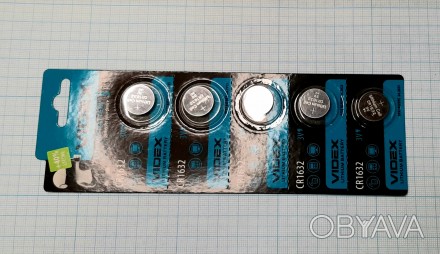 Батарейки Videx CR1632, Lithium 3V. . фото 1