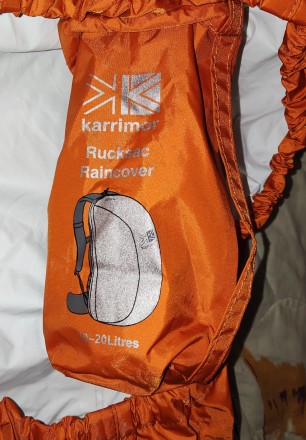 Чехол-дождевик Karrimor на рюкзак 10-20л, вес-70гр, компктно складывется в чехол. . фото 4
