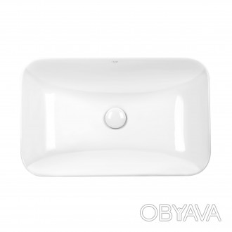 Раковина Qtap Scorpio QT1411K491W виготовлена з якісної кераміки білого кольору . . фото 1
