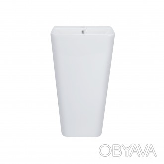Підлогова раковина Qtap Tern QT1711G302W виготовлена з якісної кераміки білого к. . фото 1