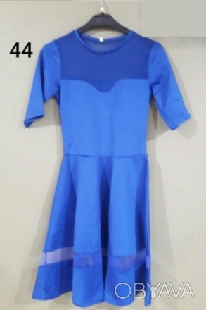 Гарна синя сукня р..44, S. . фото 1