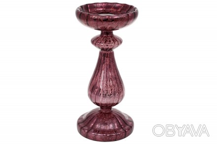 Скляний свічник 24см, колір - бордо
Розмір 10.8*24см
Продається оптом та в роздр. . фото 1
