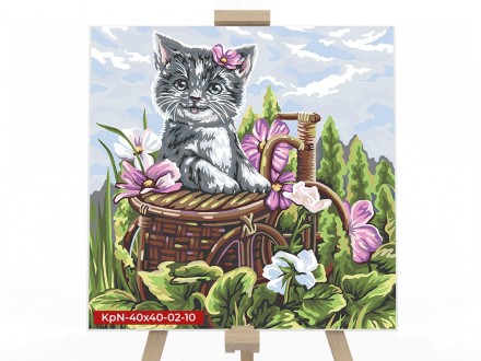 Картина для рисования по номерам "Веселый кот" от производителя Danko Toys &laqu. . фото 2