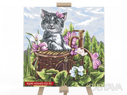 Картина для рисования по номерам "Веселый кот" от производителя Danko Toys &laqu. . фото 1