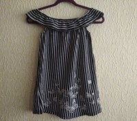 Детское платье на лето,сарафан, р.122 на 6-7 лет, Goldi.
Цвет - темно-синий с б. . фото 3