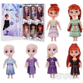 Набор кукол "Frozen" (аналог) 6 шт арт. YF 8008 A
Набор состоит из 6 милых кукол. . фото 1