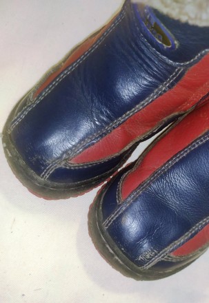 Дитячі зимові черевички, кольори - червоний з синім.
НАТУРАЛЬНА ШКІРА, НЕ КОЖЗА. . фото 8