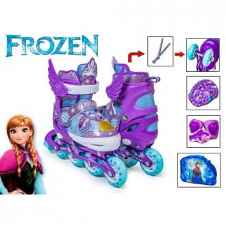 Роликовые коньки Scale Sports Rollers Disney Frozen с комплектом защиты 26-29. Киев. фото 1 Роликовые коньки Scale Sports Rollers Disney Frozen с комплектом защиты 26-29. Киев. фото 1