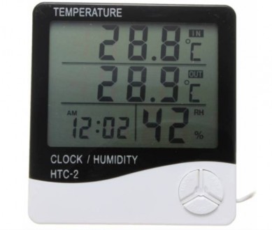 Цифровий термогігрометр з датчиком HTC-2 це багатофункціональний прилад – гігром. . фото 4