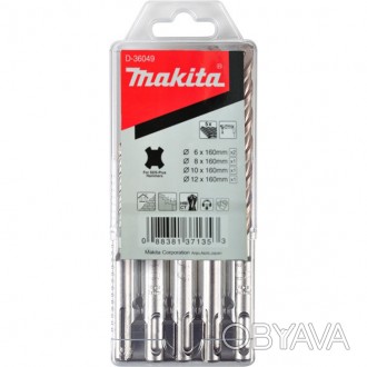 Переваги набору свердл Makita SDS-Plus 5 шт. (D-36049):
Свердла в наборі: 2x6, 8. . фото 1