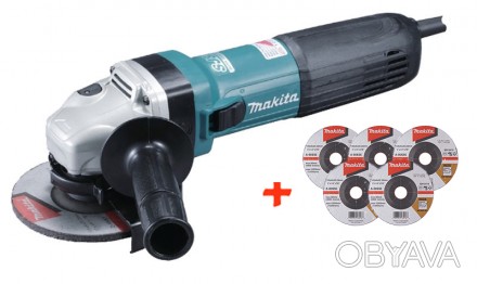 Болгарка Makita GA 5041 C оснащена продуктивним двигуном 1400 Вт. Двигун з повіт. . фото 1