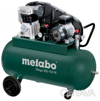 Компресор зі змащуванням Metabo MEGA 350 W має потужний двигун 2,2 кВт. Захищени. . фото 1