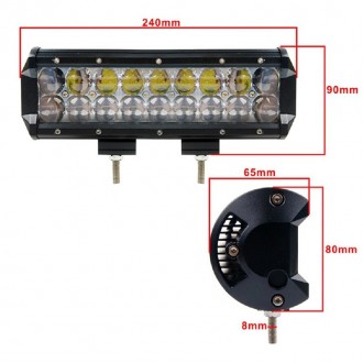  Автофара LED (18LED) 5D-54W-SPOT використовується для встановлення на транспорт. . фото 9
