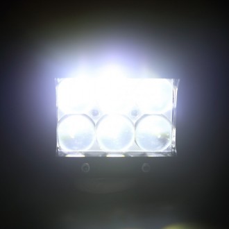  Автофара LED (6 LED) 5D-18W-MIX; використовується для встановлення на транспорт. . фото 8