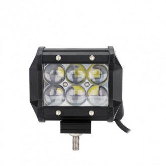  Автофара LED (6 LED) 5D-18W-MIX; використовується для встановлення на транспорт. . фото 3