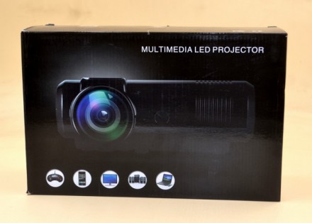 Мультимедійний проектор Multimedia Led Projector L8 Wifi FULL HD (Чорний). Порта. . фото 10