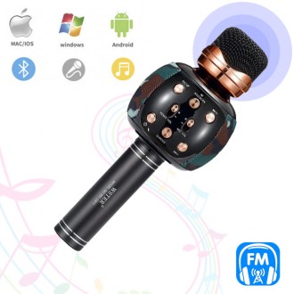  мікрофон караоке бездротової вокальний портативний для будинку Bluetooth Wster . . фото 2