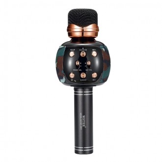  мікрофон караоке бездротової вокальний портативний для будинку Bluetooth Wster . . фото 4