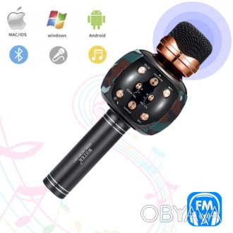  мікрофон караоке бездротової вокальний портативний для будинку Bluetooth Wster . . фото 1