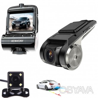 Відеореєстратор автомобільний Vision&DVR WI-FI V1 з двома камерами
Відеореєстрат. . фото 1