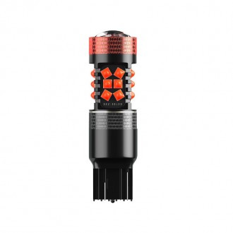 Автомобільна світлодіодна лампа DXZ T20 Red поворот + стоп сигнал потужність 30W. . фото 2