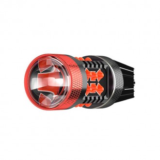 Автомобільна світлодіодна лампа DXZ T20 Red поворот + стоп сигнал потужність 30W. . фото 4
