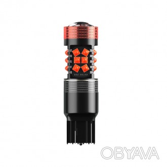 Автомобільна світлодіодна лампа DXZ T20 Red поворот + стоп сигнал потужність 30W. . фото 1