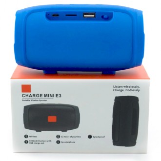 Опис: 
Портативна Bluetooth колонка SPS Charge Mini E3 обладнана ультрапотужним . . фото 7