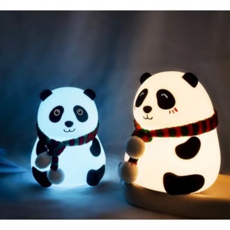   Панда – це світлодіодний нічник з усіма кольорами веселки. Цей милий сенсорний. . фото 6