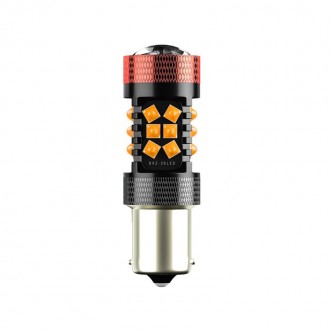 Автомобільна світлодіодна лампа DXZ 1156 Yellow поворот+стоп сигнал потужність 3. . фото 2