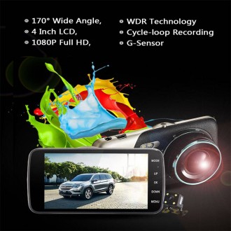 Відеореєстратор Strong 5030ST з двома камерами - 4,0-дюймовий екран і великий ши. . фото 17