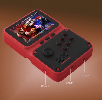 Ігрова портативна міні консоль у стилі ретро з екраном 2.8" та акумулятором Gen . . фото 7