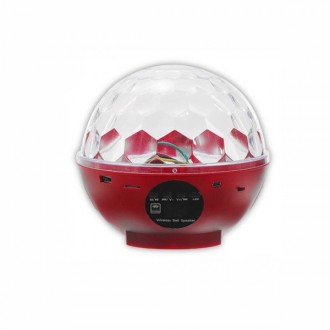 Диско кулька акумуляторна з радіо і блютузом RJL-512 Червона
Диско кулька Crysta. . фото 2