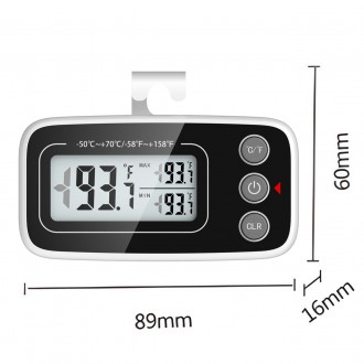 Кухонний термометр для вимірювання температури в холодильнику/морозильнику UChef. . фото 4