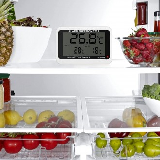 Електронний термометр для холодильників з індикацією верхньої та нижньої точки т. . фото 9