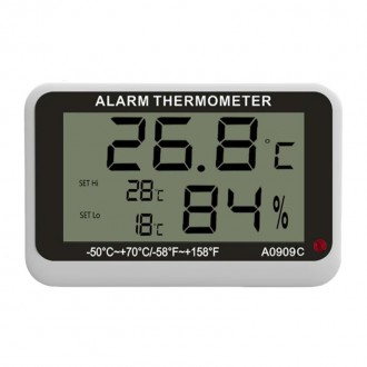 Електронний термометр з гігрометром для холодильників з індикацією верхньої та н. . фото 4