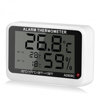 Електронний термометр з гігрометром для холодильників з індикацією верхньої та н. . фото 3
